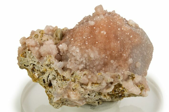 Sparkling Natural Rose Quartz Crystal Cluster - Peru #321348